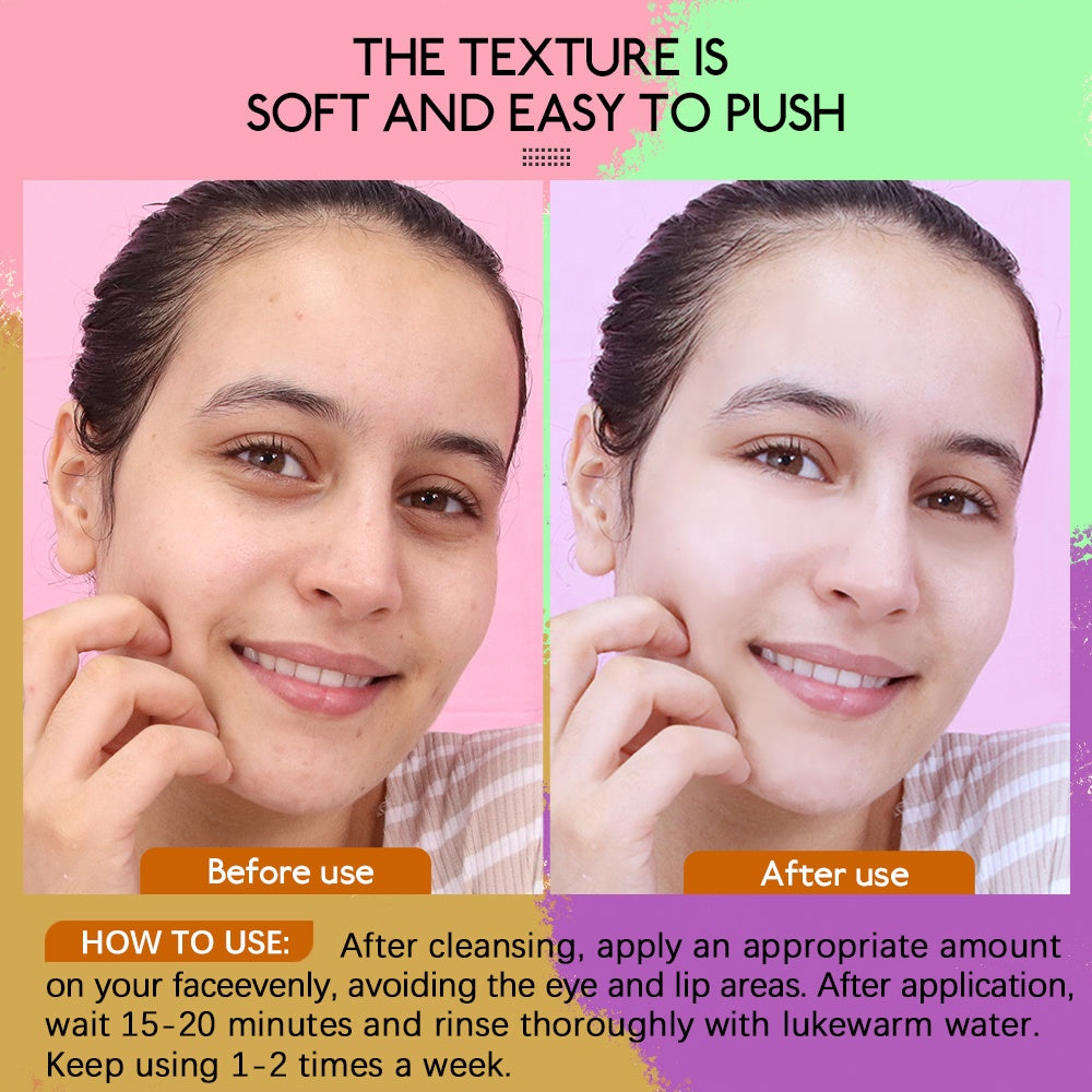Hot Selling Pore Cleaner Facial Mask Christmas Gift Set, Organic Mud Clay Mask with Hair Band & Brush