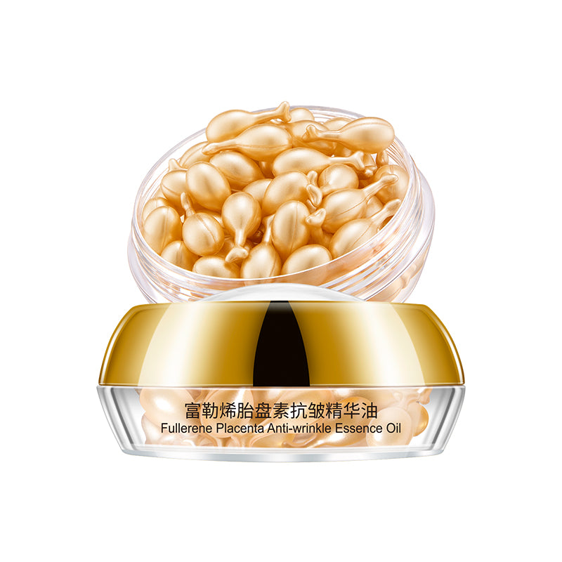 Fullerene Placenta Skin Rejuvenation Serum Essence Capsule Skin Care Beauty Products