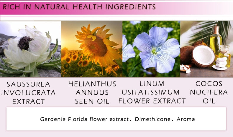 RtopR Herbal Hair Growth Thick Essential Oil – product information featuring 20ml bottle, retail packaging, shelf life, origin, and botanical hair care details.