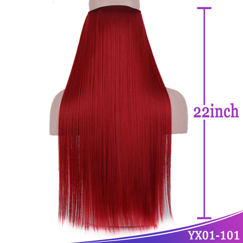 SSeamless Fish Line Hair Extension multiple shades for long straight hairstyleseamless Fish Line Hair Extension multiple shades for long straight hairstyles