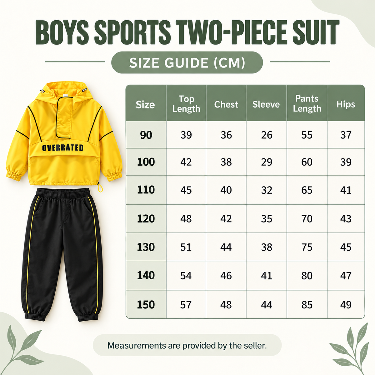 Boys Sports Two-Piece Suit in green worn by a child for school and everyday outdoor activities