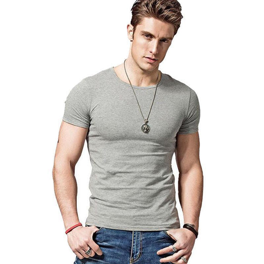Mens Lightweight Summer T-Shirt in grey by LA BELLE DANOISE