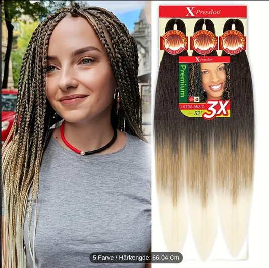 Expression Braiding Hair – 82” Pre-Stretched Synthetic Jumbo Braids (165g, Tangle-Free)