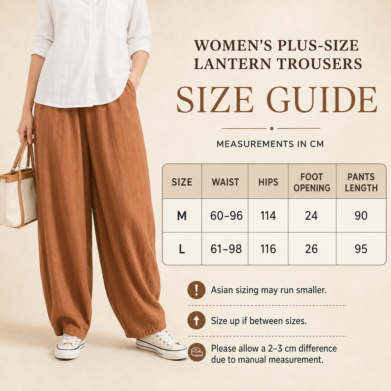 Womens Plus-Size Lantern Trousers | LA BELLE DANOISE