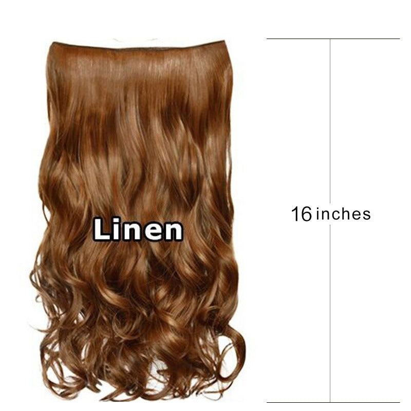 Curly Clip In Hair Extension in black 16-inch style
