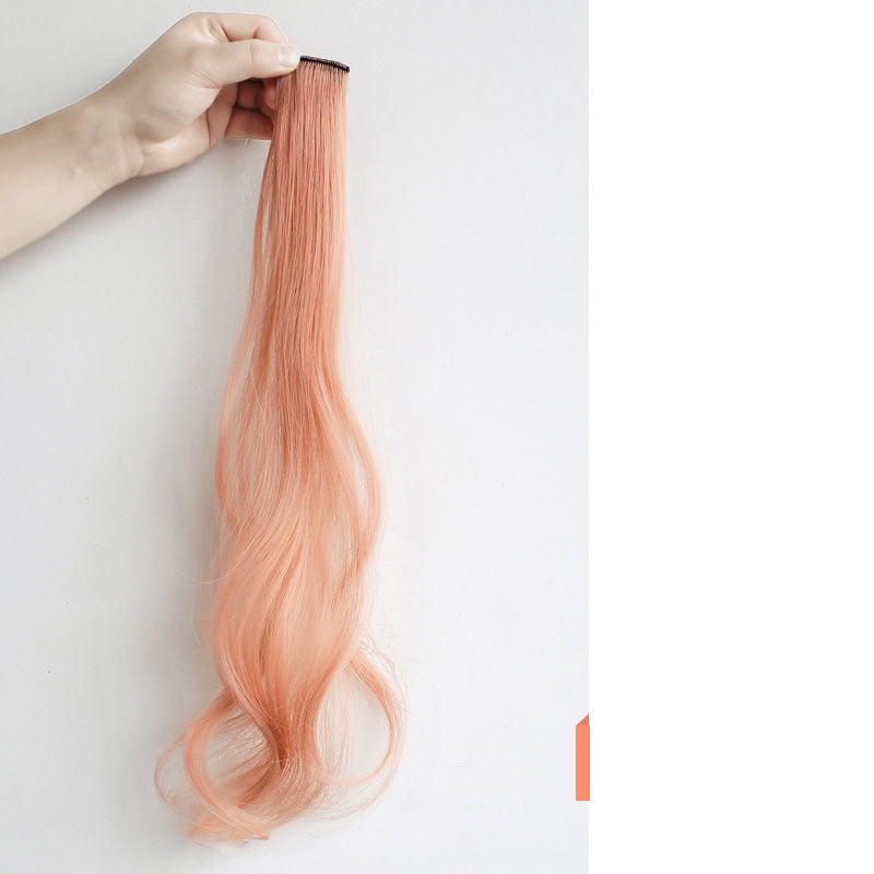 Curly Face-Framing Hair Extensions in light brown with soft curls