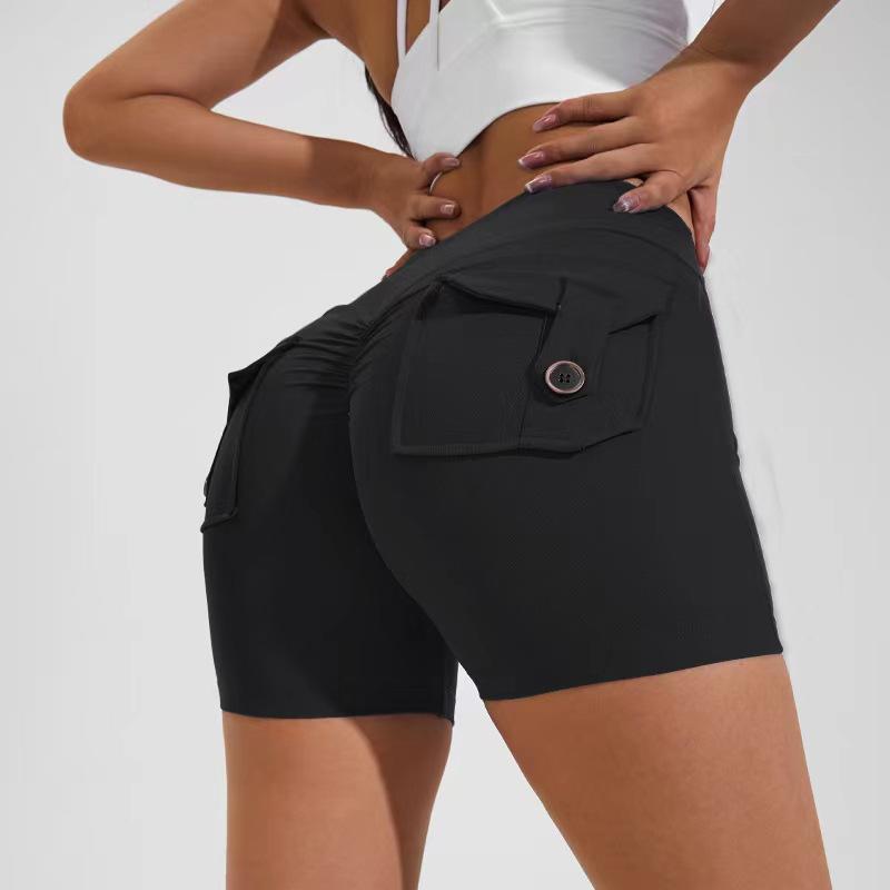 High Waist Workout Shorts colour collection in sizes S to XL