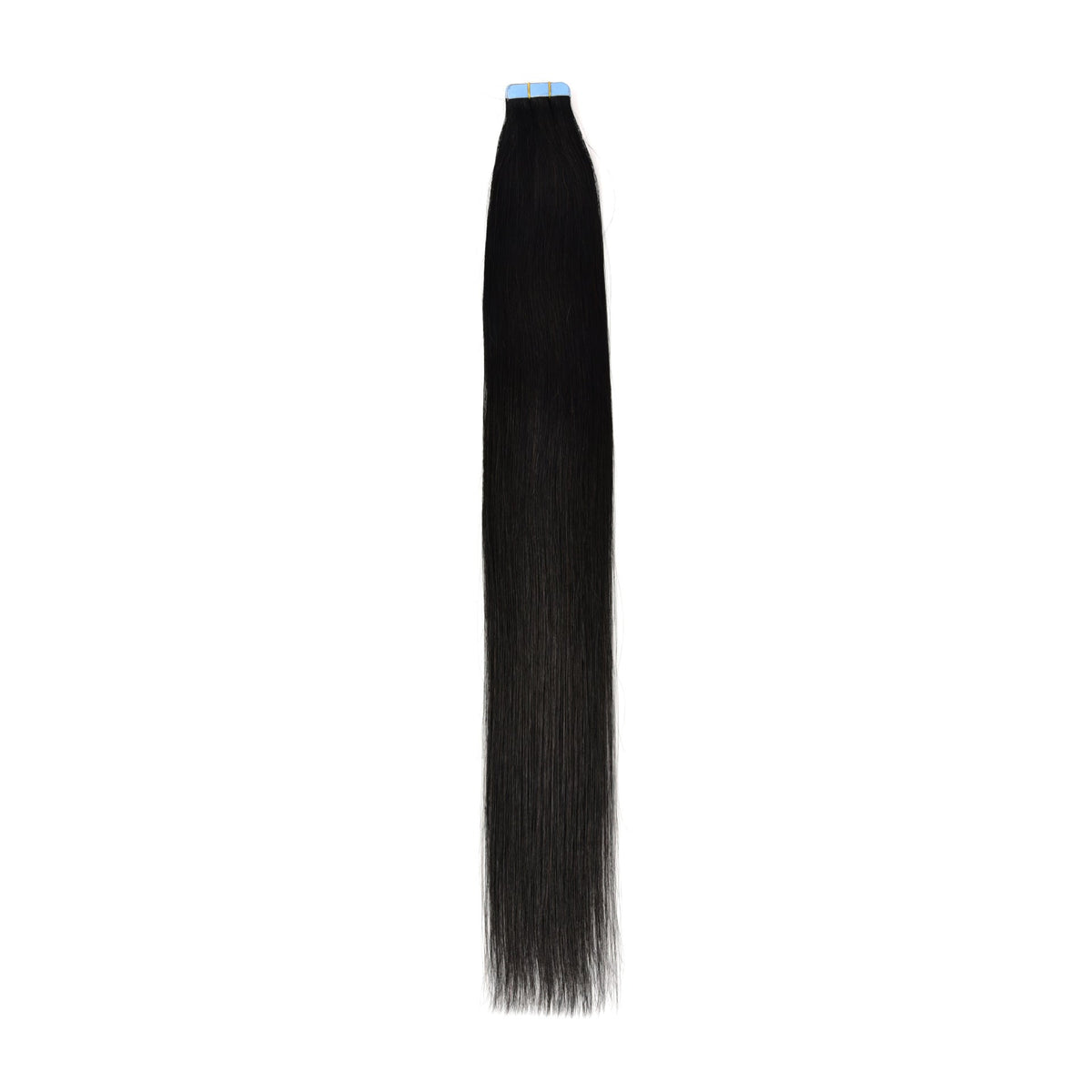 Invisible Tape In Hair Extensions long straight black extension piece
