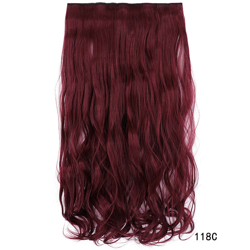 Long Curly Clip In Hair Extension in colour 118C wine red