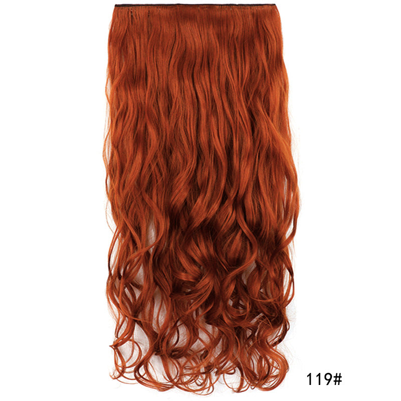 Long Curly Clip In Hair Extension in colour 119 vivid copper