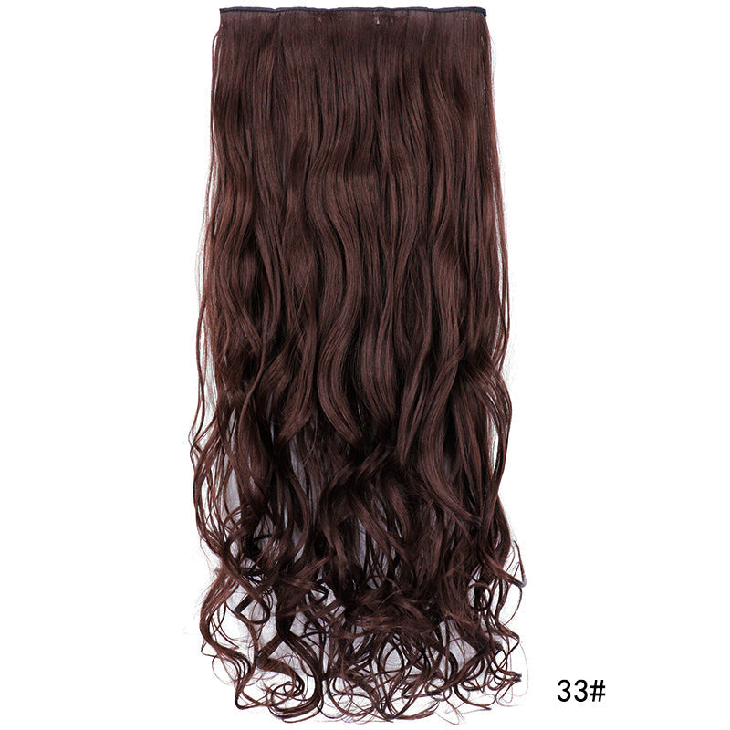 Long Curly Clip In Hair Extension in colour 33 dark auburn