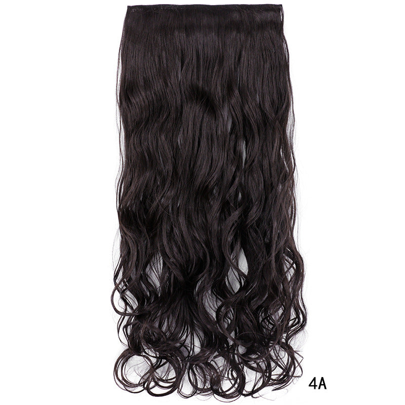 Long Curly Clip In Hair Extension in colour 4A deep brown