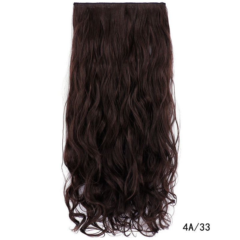 Long Curly Clip In Hair Extension in colour 4A33 chocolate brown