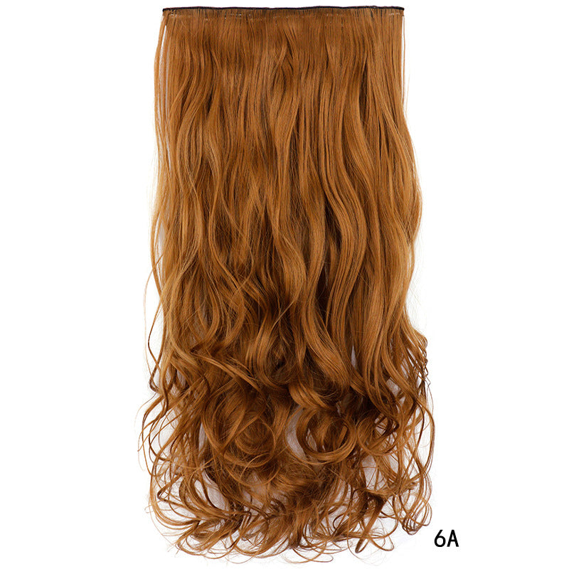 Long Curly Clip In Hair Extension in colour 6A golden brown