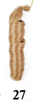  Loose Wave Crochet Hair Extensions in colour 27 honey blonde waves