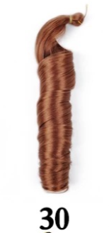 Loose Wave Crochet Hair Extensions in colour 30 medium auburn waves