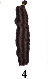 Loose Wave Crochet Hair Extensions in colour 4 dark brown waves