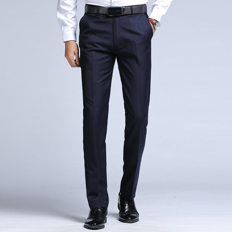  Mens Business Suit Pants in navy blue business style