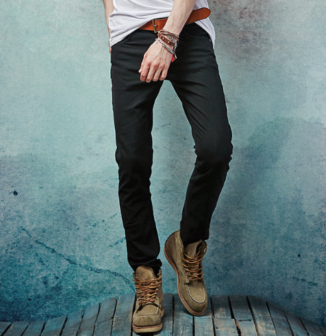 Men’s Cotton Linen Pants zipper button and pocket details