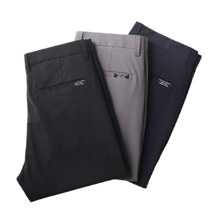 Mens Slim Fit Business Trousers in grey black and navy blue