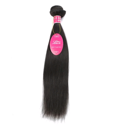 Straight Human Hair Bundles single natural-black straight hair weft
