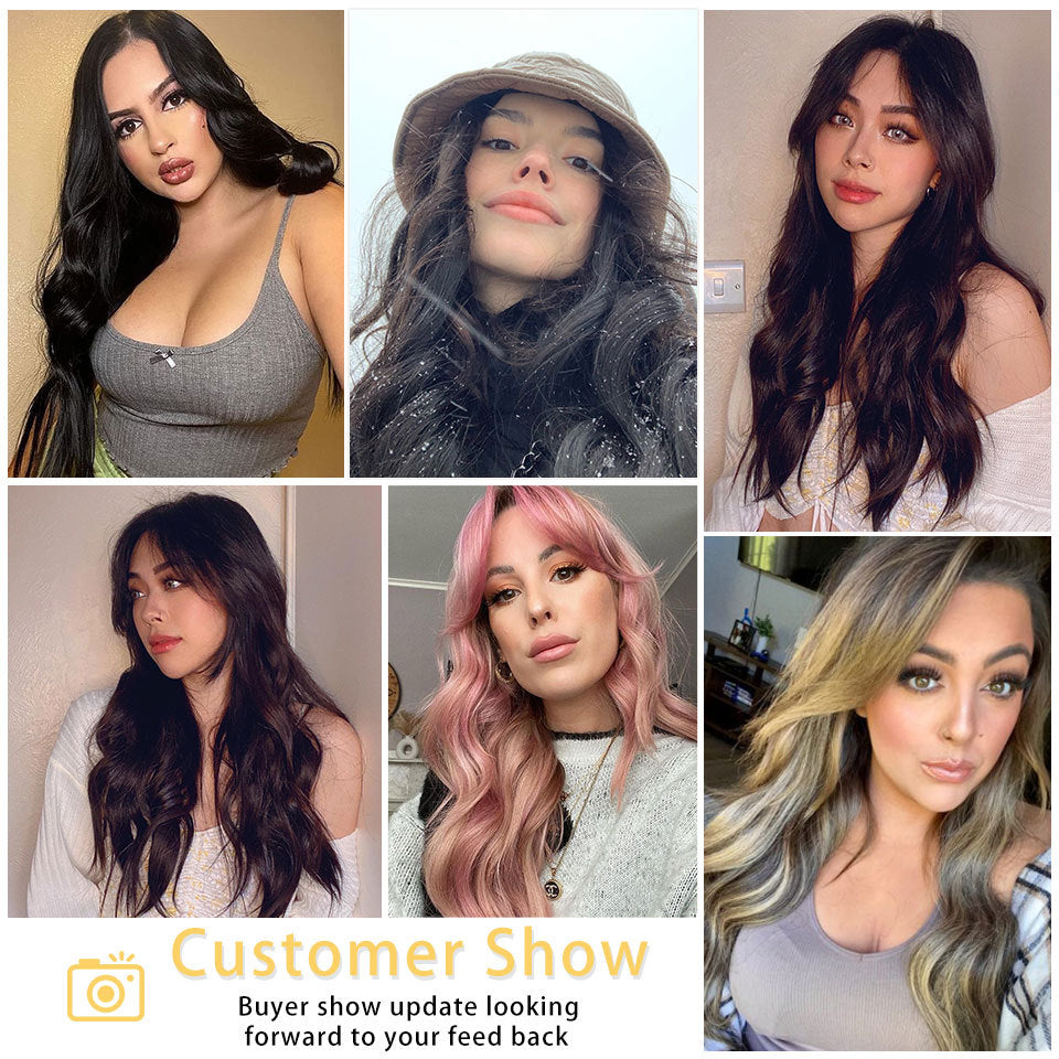  Water Ripple Clip In Hair Extensions customer hairstyle examples