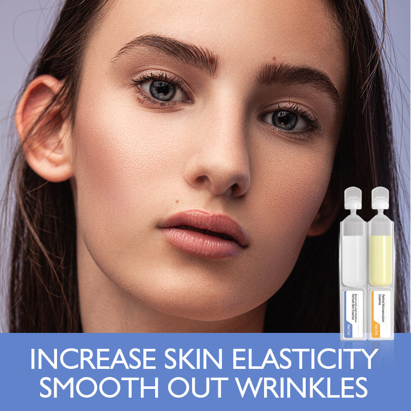 Facial Serum Ampoule Set fullerene box and ampoule