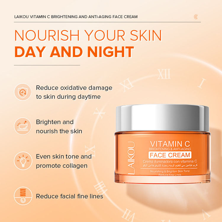 LAIKOU Private Label Wholesale Whitening Moisturizer Vitamin