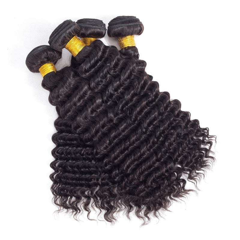 10-inch Brazilian body wave hair bundles with closure, 100% virgin unprocessed.
