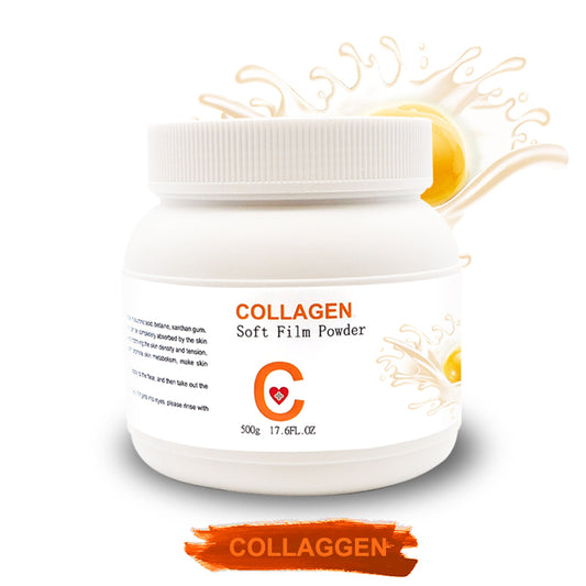 AiXin 500ML Private Label DIY Collagen Powder Mask Moisturizing Anti Aging Soothing Facial Organic Natural Collagen Mask Powder