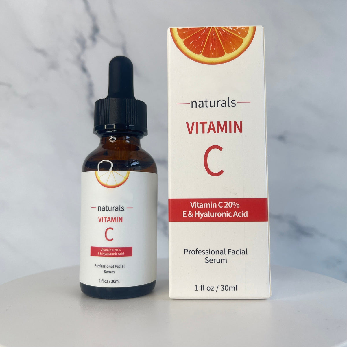 Vitamin C Face Serum professional skincare bottle with premium packaging by LA BELLE DANOISE.