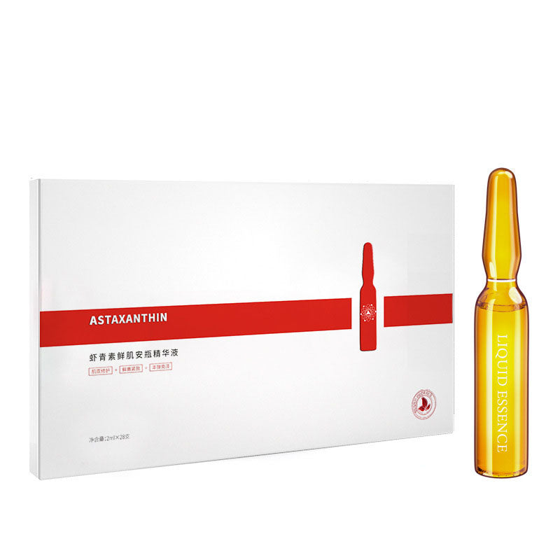 Facial Serum Ampoule Set gold formula packaging with ampoule